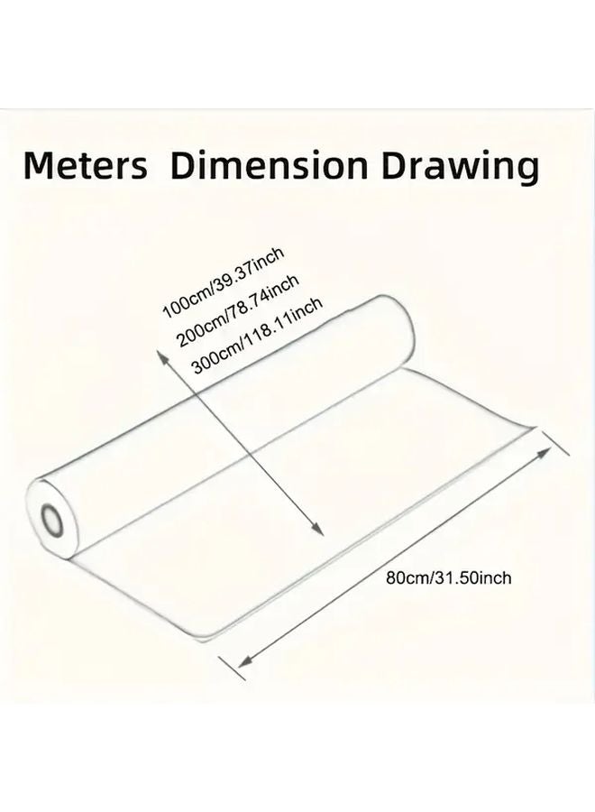 Grey Wood Grain Peel Stick Vinyl Door Film 80x300cm Removable Reusable - Image 3